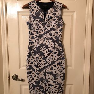 Blue and White Work Dress